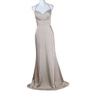 Allure Bridesmaids Sweetheart Floor Length Dress 6 Champagne Formal Wedding